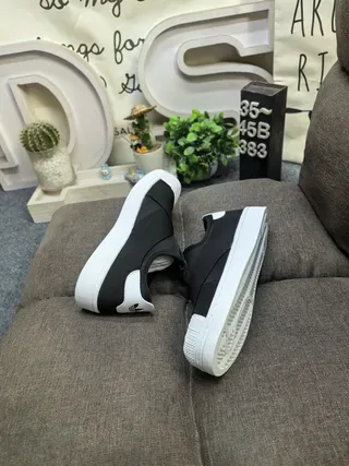 Adidas Superstar Slip-On أسود وأبيض أحذية رياضية نمط حياة 6