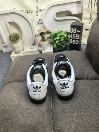 Adidas Superstar White and Black Lifestyle Sneakers 8