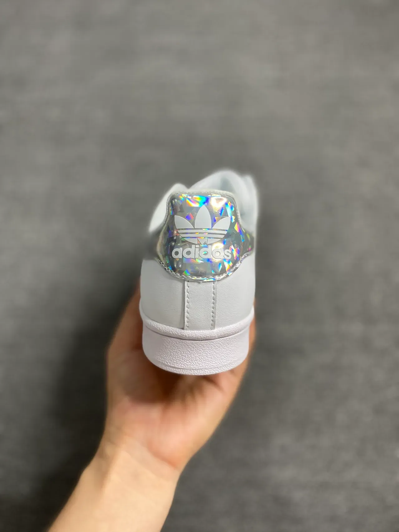 Adidas Superstar Zapatillas Lifestyle Blancas con Rayas Holográficas 5