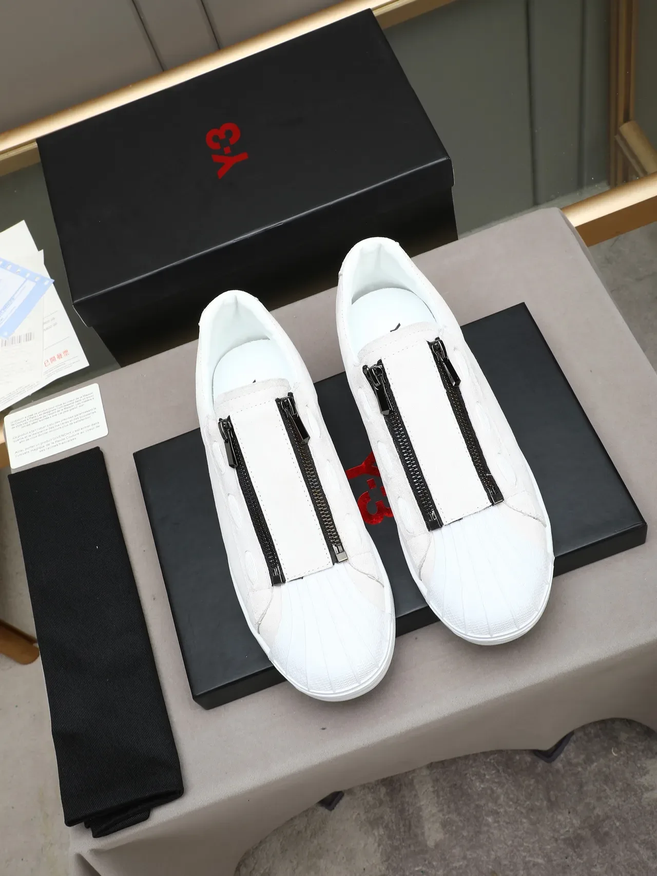 Adidas Superstar Zip أبيض دايم لايف ستايل سنيكرز 3