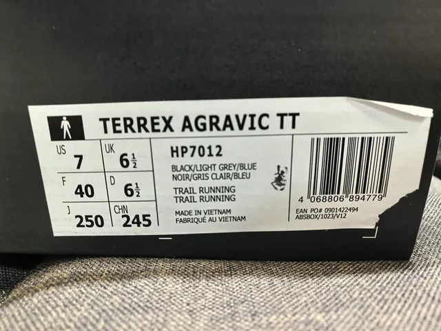 Adidas TERREX chaussures de course blanches oranges à trois bandes 22