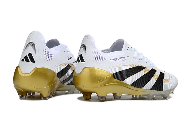 Adidas White Gold Baixo Botas de Futebol Colorway Campo Firme Sapatos de Futebol 5