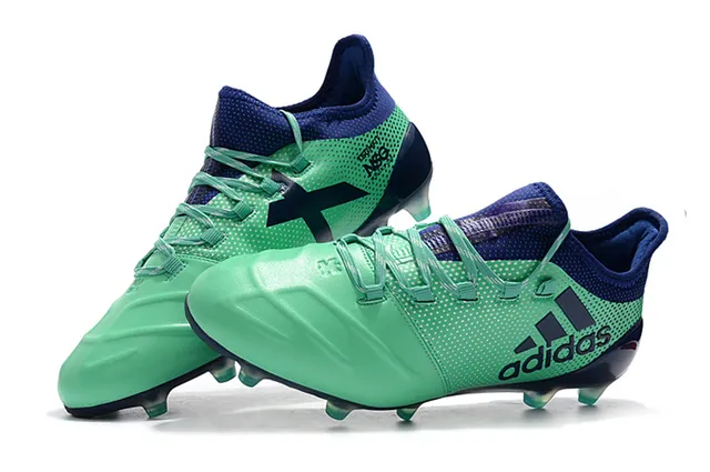 Adidas X Green Navy Correa Baja Perforada Sintética Superior Tierra Firme Zapatos de Fútbol 7