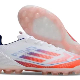 Adidas X Speedflow أبيض برتقالي أزرق Firm-Ground أحذية كرة القدم
