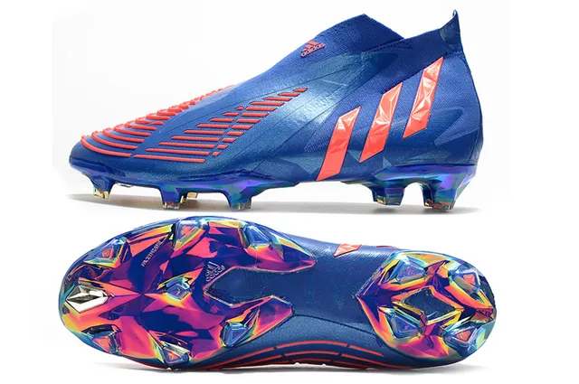 Adidas X Speedportal Bleu Orange Holographique Terrain Ferme Chaussures de Football 2