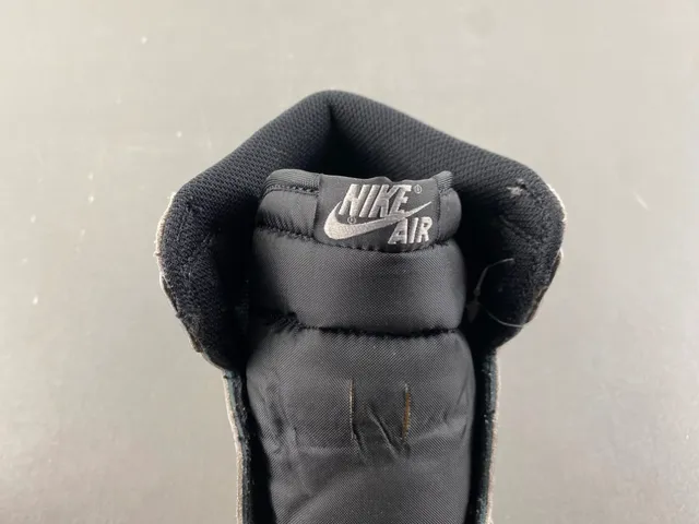 Air Jordan 1 Gray Black High-Top Leather Upper Basketball Shoes 6