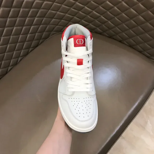 Air Jordan 1 High Rojo y Blanco Zapatillas de Baloncesto 4