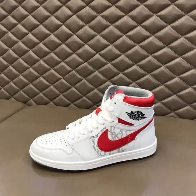 Air Jordan 1 High Rojo y Blanco Zapatillas de Baloncesto 5