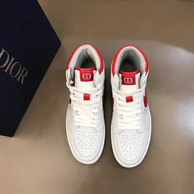 Air Jordan 1 High Rojo y Blanco Zapatillas de Baloncesto 9