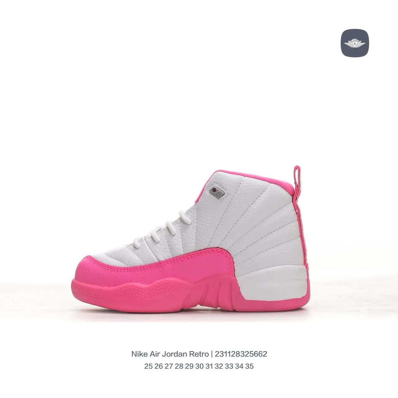 Tênis de basquete Air Jordan 12 preto e rosa 10
