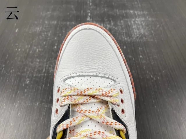 Zapatillas de baloncesto Air Jordan 3 blanco melocotón con estampado de elefante 10