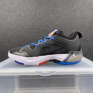 Air Jordan 37 Low কালো সাদা নীল বাস্কেটবল জুতো