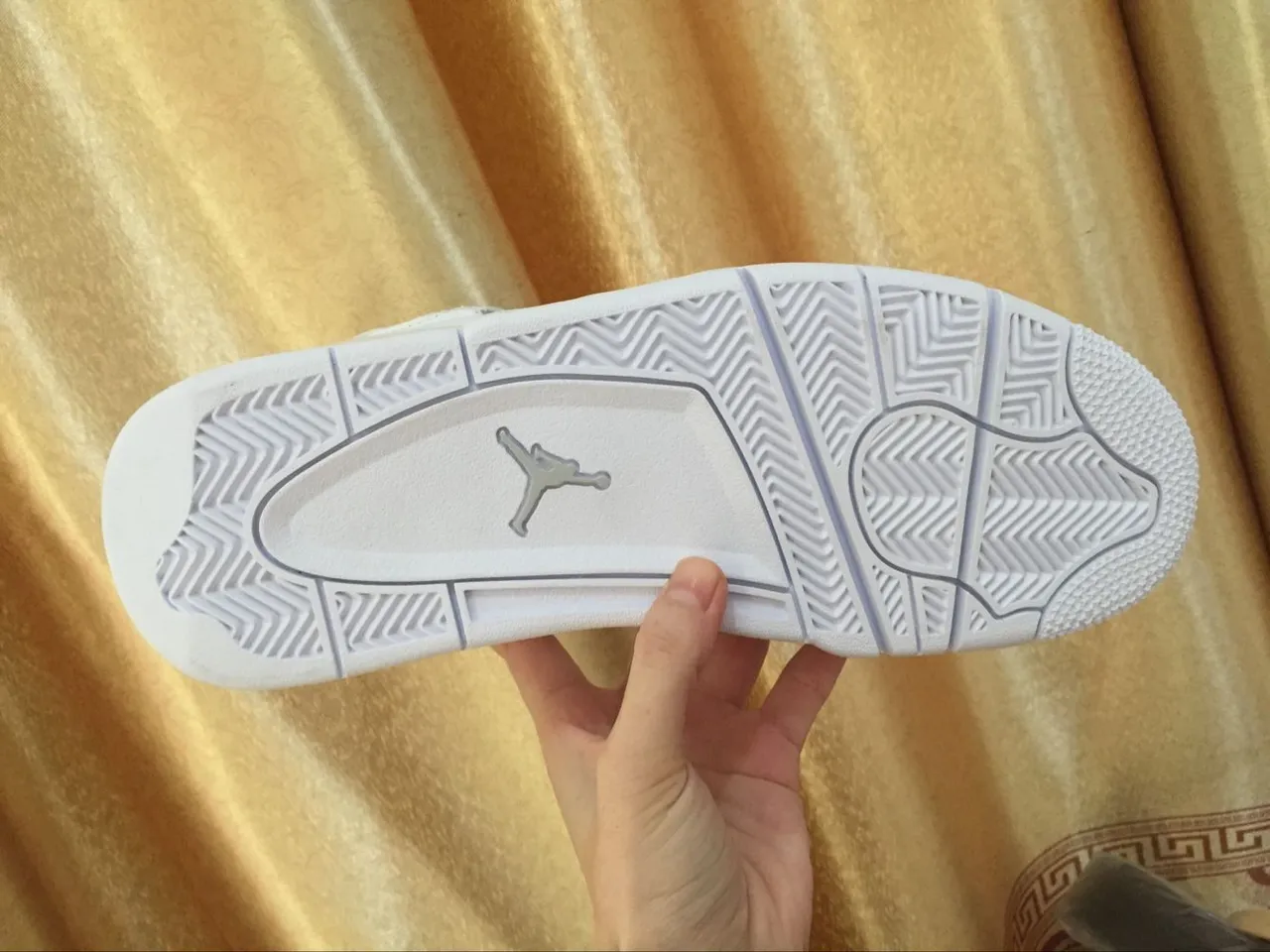 Air Jordan 4 zapatillas de baloncesto totalmente blancas 8
