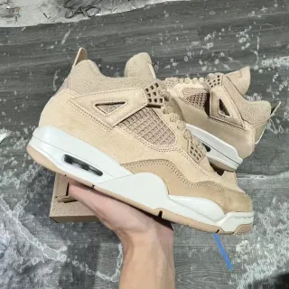 Air Jordan 4 米色麂皮高帮篮球鞋
