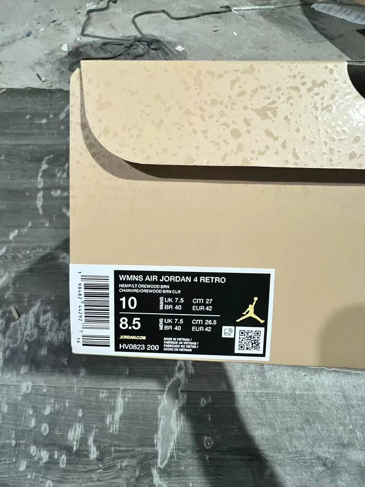 Air Jordan 4 Beige Suede High-Top Basketball Shoes 10