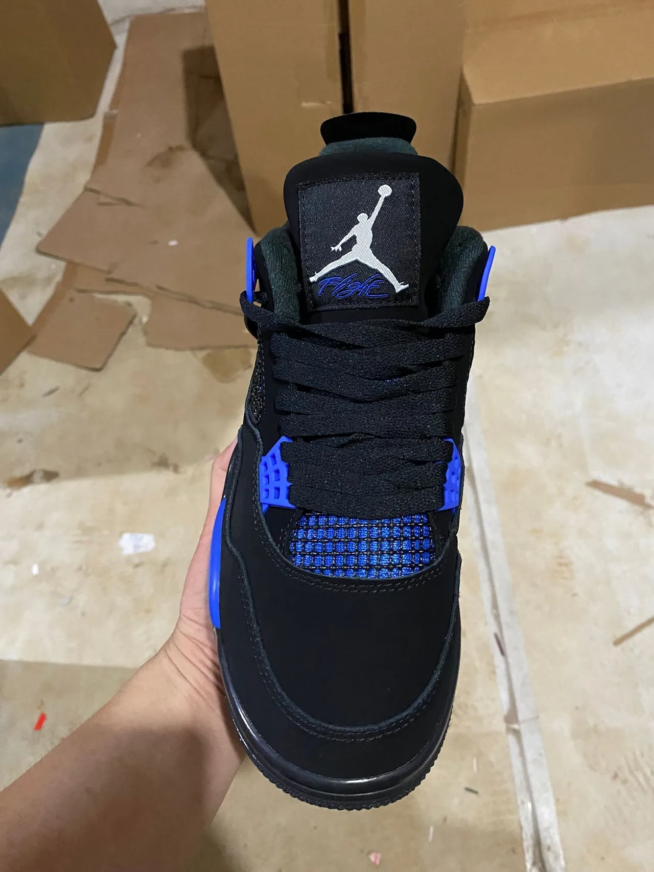 Air Jordan 4 黑皇家蓝篮球鞋 2