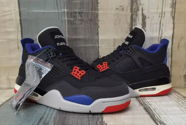 Air Jordan 4 কালো রয়্যাল ব্লু ফায়ার রেড বাস্কেটবল জুতো 2