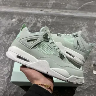 Air Jordan 4 मिंट ग्रीन व्हाइट बास्केटबॉल जूते