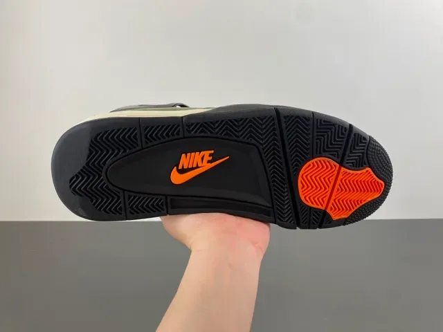 Air Jordan 4 Tênis de Basquete Camurça Verde Oliva Preto Jaula de Plástico 9