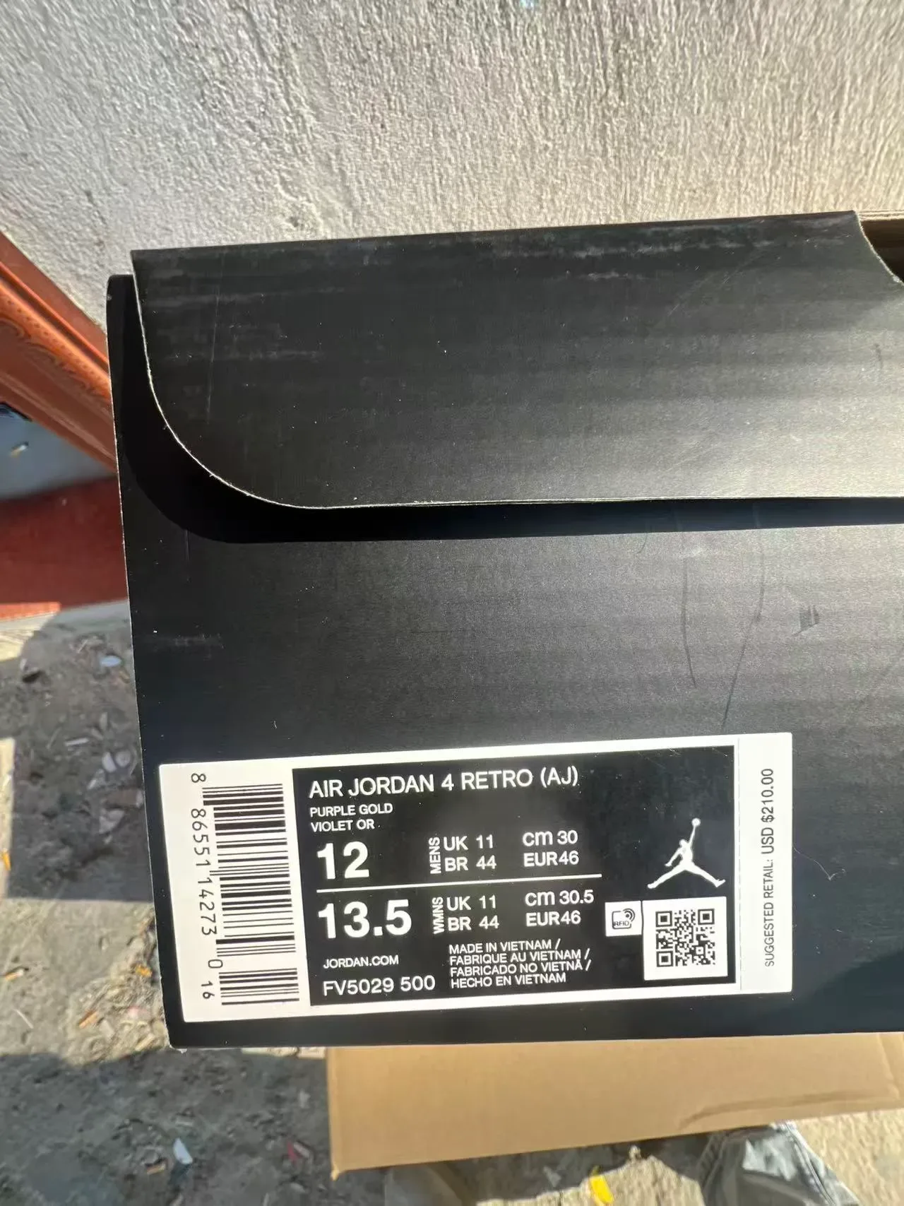 Air Jordan 4 Morado Negro Amarillo Zapatillas de Baloncesto 21