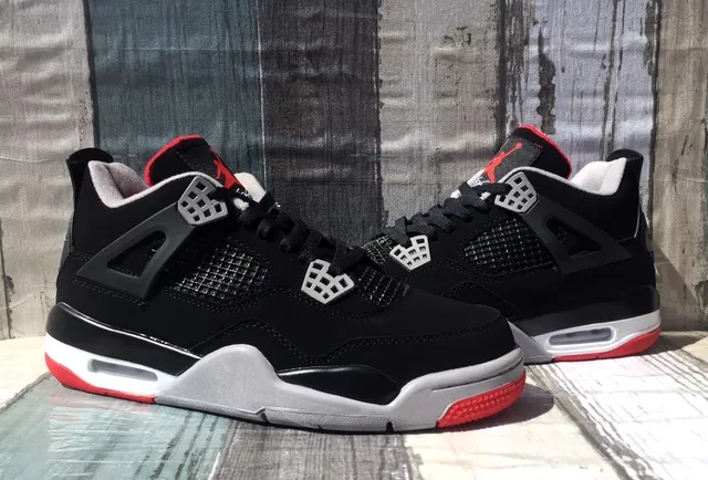 Tênis de basquete Air Jordan 4 Retro Black Cement 3