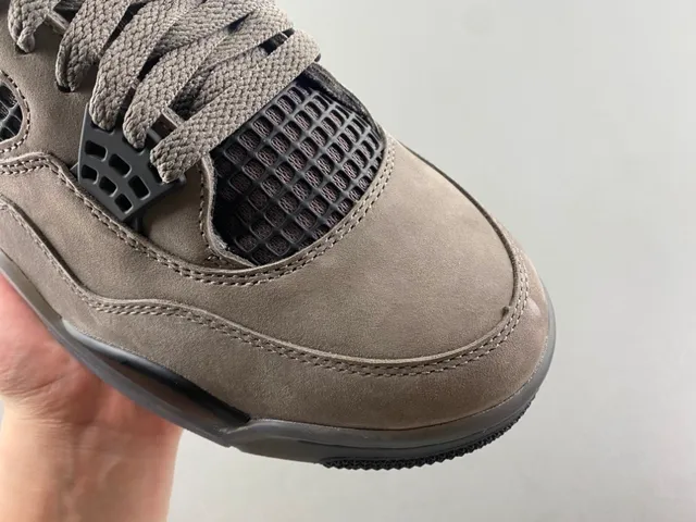Air Jordan 4 Taupe Suede Basketball Shoes 2
