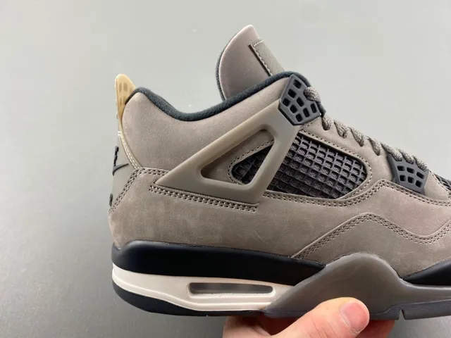 Air Jordan 4 Taupe Suede Basketball Shoes 3