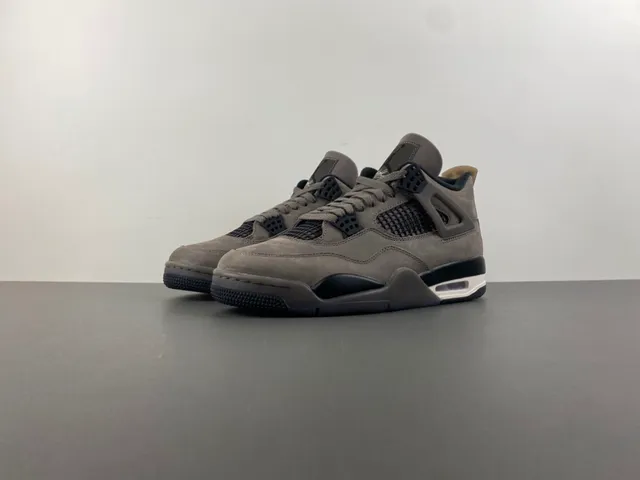 Air Jordan 4 Taupe Suede Basketball Shoes 10