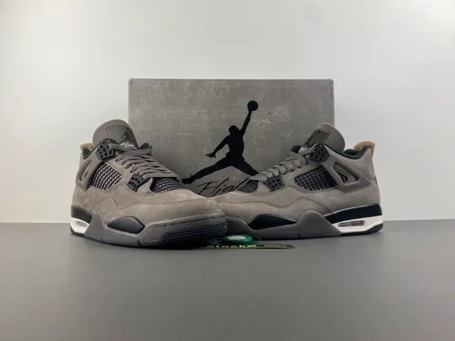 Air Jordan 4 Taupe Suede Basketball Shoes 13