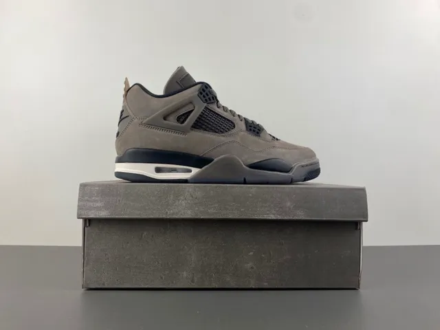 Air Jordan 4 Taupe Suede Basketball Shoes 15