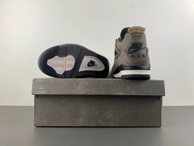 Air Jordan 4 Taupe Suede Basketball Shoes 16
