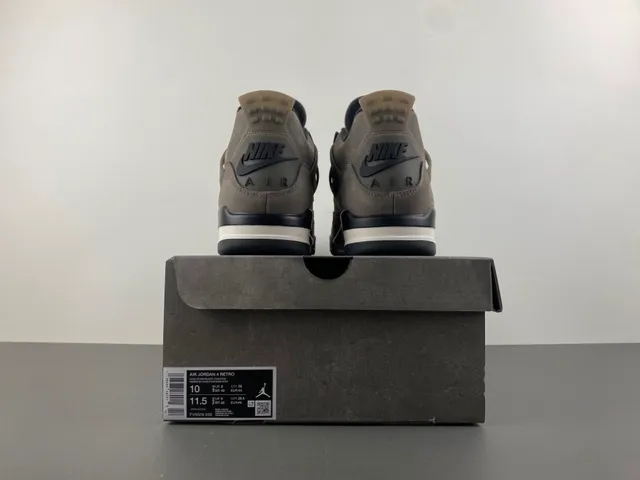 Air Jordan 4 Taupe Suede Basketball Shoes 17