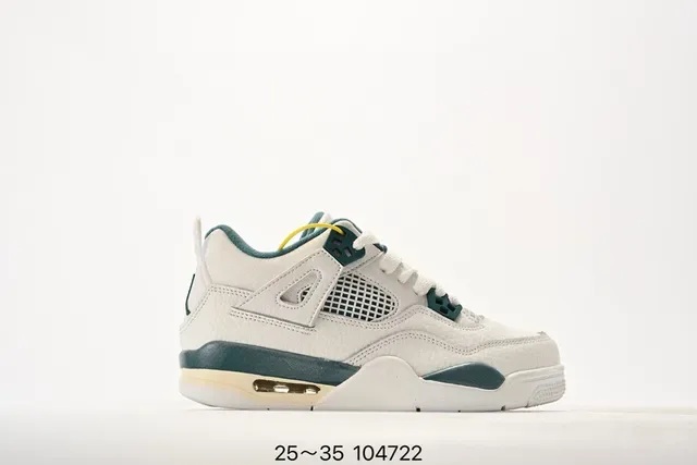 Tênis lifestyle Air Jordan 4 branco e azul 6