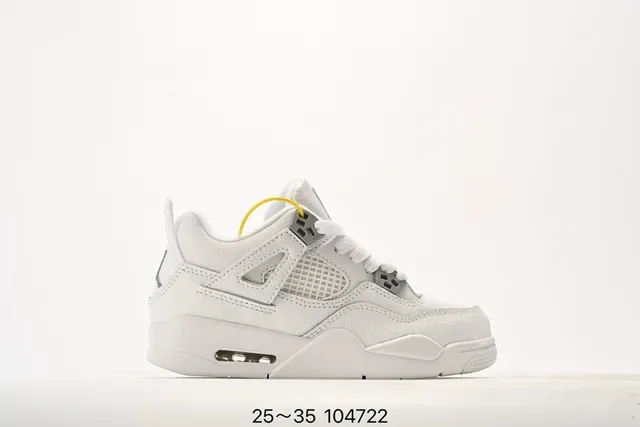 Tênis lifestyle Air Jordan 4 branco e azul 8
