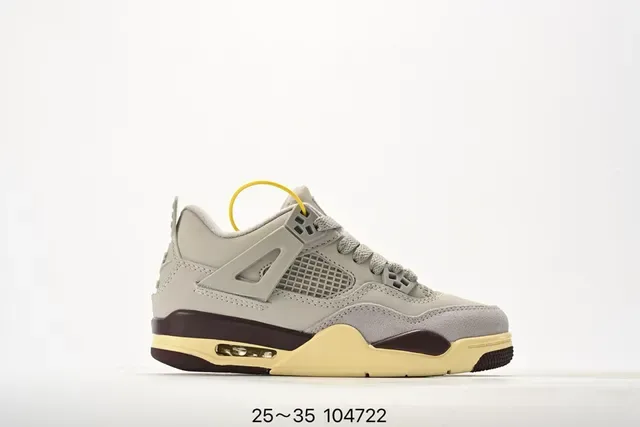 Tênis lifestyle Air Jordan 4 branco e azul 12