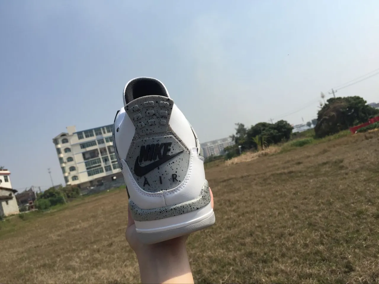 Air Jordan 4 أحذية كرة السلة بيضاء أسمنت أحمر 4