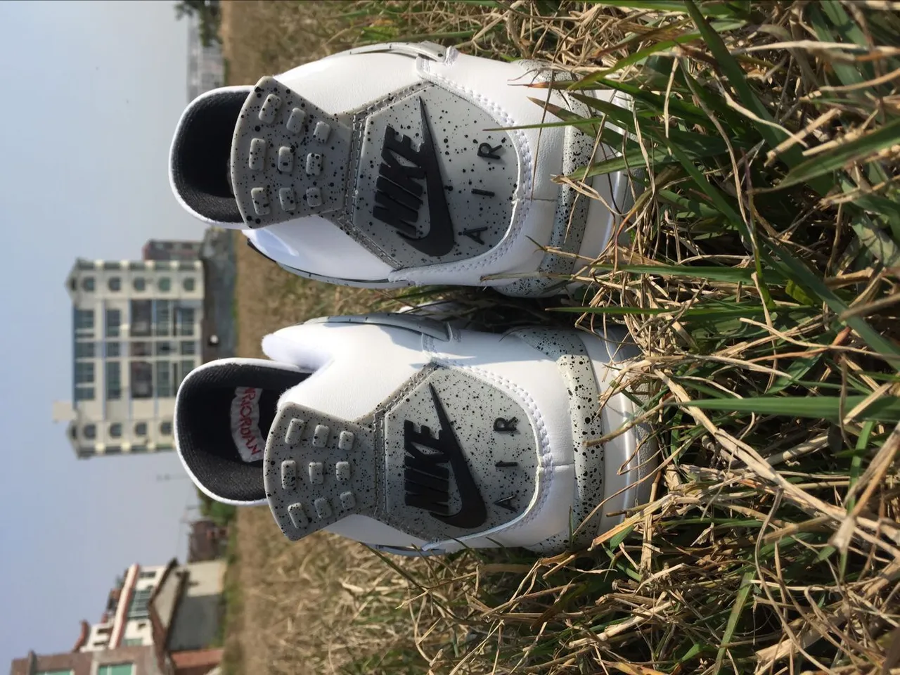 Air Jordan 4 أحذية كرة السلة بيضاء أسمنت أحمر 5