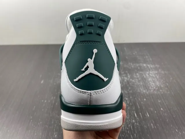Air Jordan 4 Blanco Oscuro Verde Zapatillas de Baloncesto 4