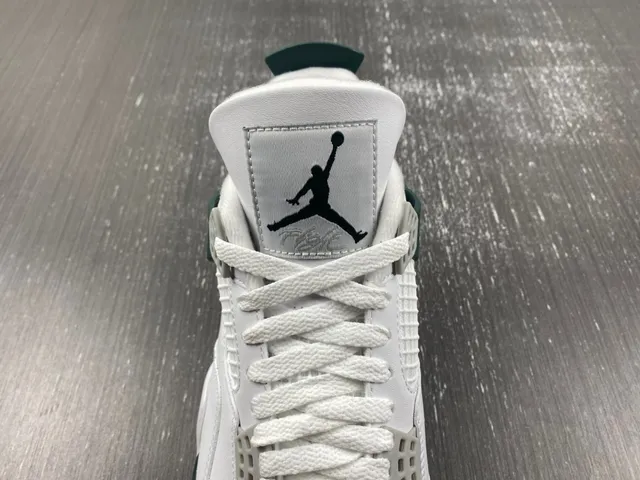 Air Jordan 4 Blanco Oscuro Verde Zapatillas de Baloncesto 5