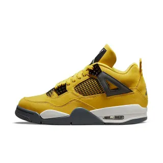 Air Jordan 4 হলুদ কালো সাদা বাস্কেটবল জুতো