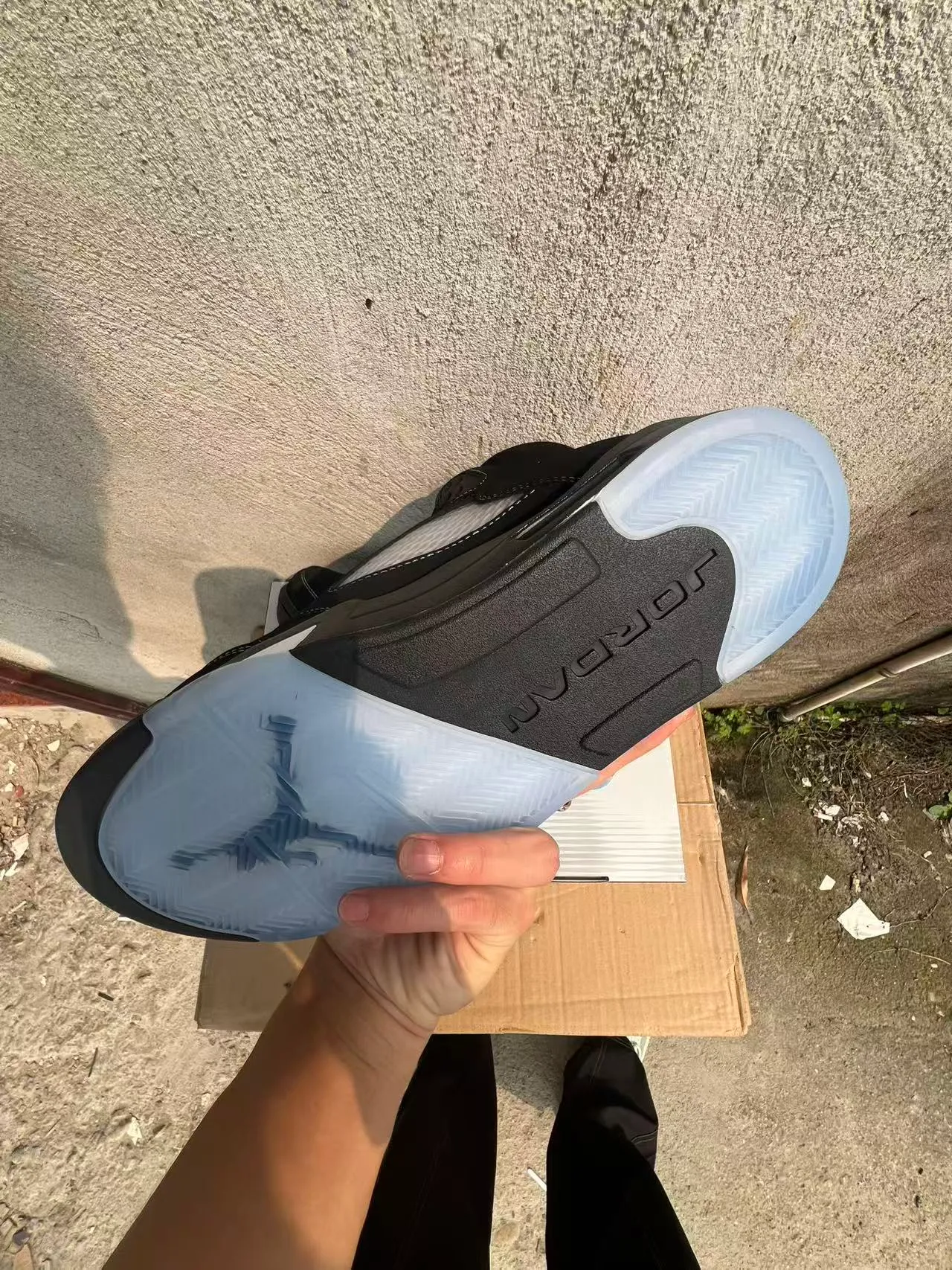Tênis de basquete Air Jordan 5 preto branco azul claro 6