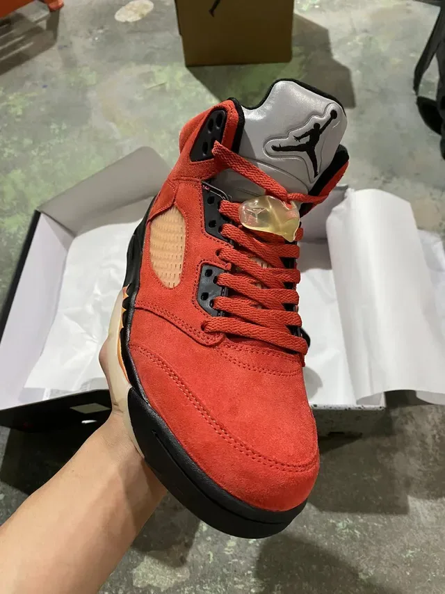 Air Jordan 5 Red Black Flame বাস্কেটবল জুতো 2