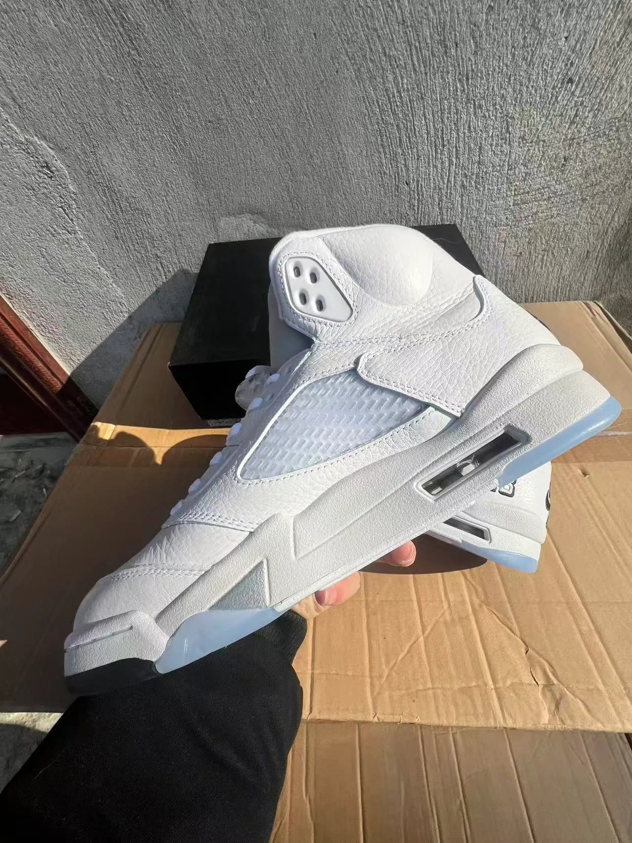 Air Jordan 5 Branco Preto '23' Tênis de basquete 5