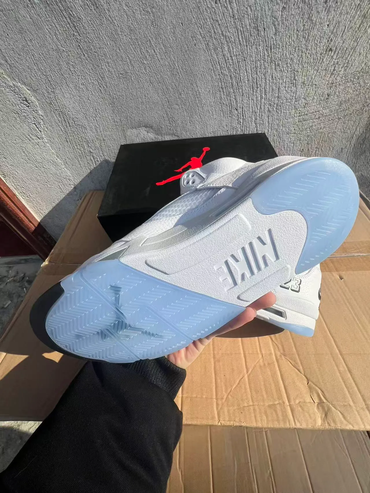 Air Jordan 5 Branco Preto '23' Tênis de basquete 6