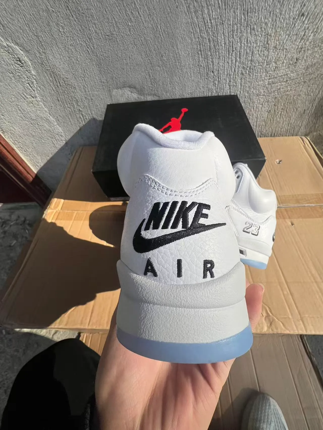 Air Jordan 5 Branco Preto '23' Tênis de basquete 8
