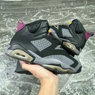 Air Jordan 6 tênis de basquete preto cinza magenta