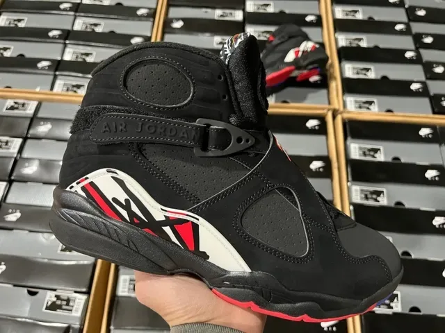 Air Jordan 8 কালো লাল নীল হলুদ বাস্কেটবল জুতো 12