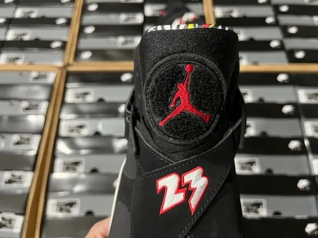 Air Jordan 8 কালো লাল নীল হলুদ বাস্কেটবল জুতো 14