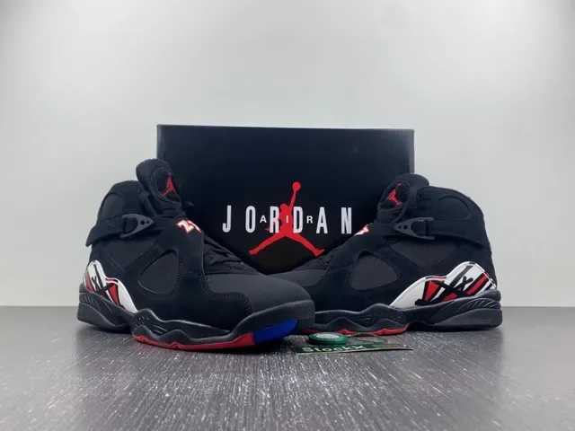 Air Jordan 8 কালো লাল নীল হলুদ বাস্কেটবল জুতো 18