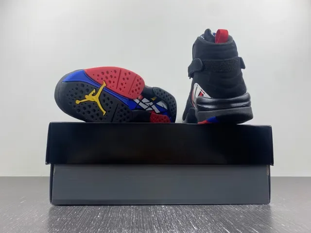 Air Jordan 8 কালো লাল নীল হলুদ বাস্কেটবল জুতো 20